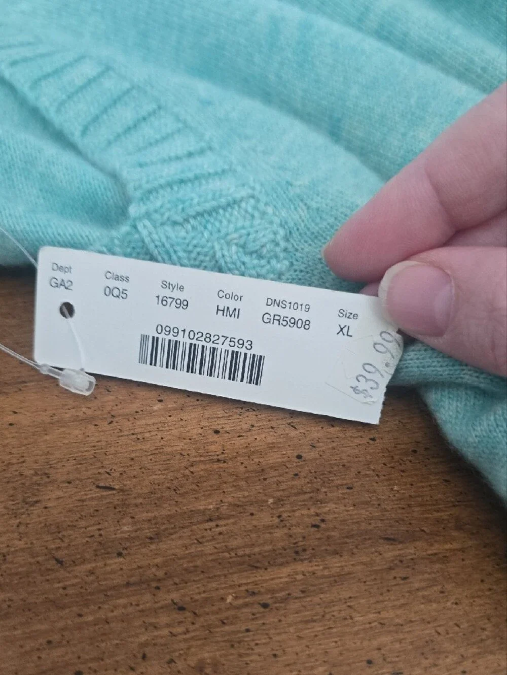 J. Crew Mint Green V-Neck Sweater